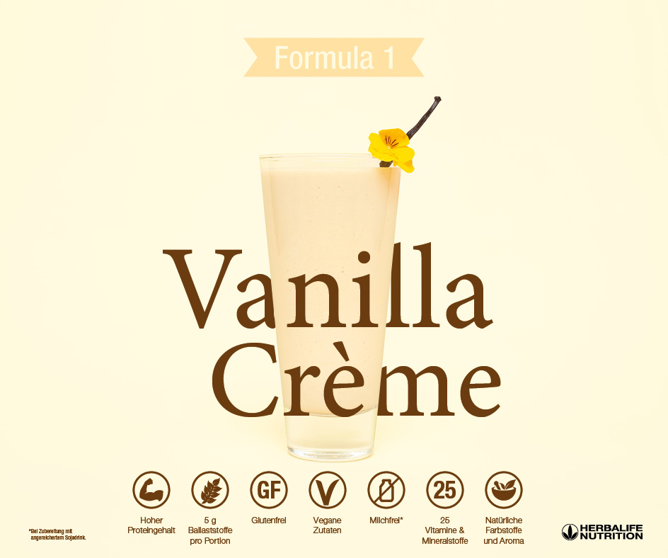 Bild 1 von Herbalife Formula 1 - Shake versch. Geschmacksrichtungen  / (Geschmacksrichtung) Vanilla Crème, 21 Portionen